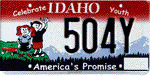 View all Idaho License Plates available