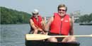 Canoeists in the Mississippi River Gorge