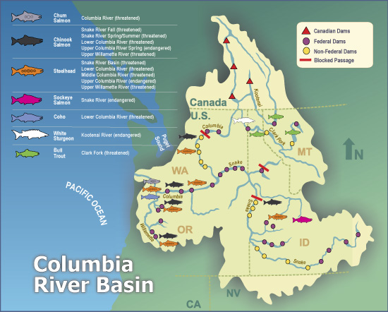 Columbia River Basin Map