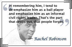 Image of Jackie Robinson with Quote