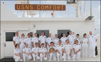 A team of Commissioned Corps officers is serving on the USNS Comfort, a U.S. Navy hospital ship that departed Norfolk, Va., on June 15, to begin a medical, public health and oral health mission in Latin America and the Caribbean.