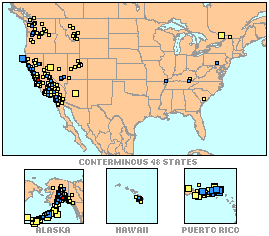 Latest USA Earthquakes Map