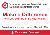 Vote to decide where Target distributes $3 million in charitable giving!
