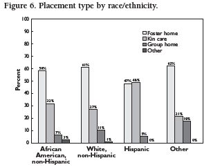 Figure 6. Placement type by race/ethnicity