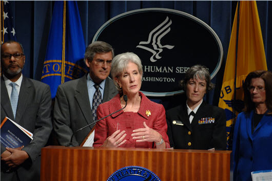 The Administration is working with Congress to Reform Health Care. Listen to Secretary Kathleen Sebelius talk about her first week in the office and the need for Health Reform.