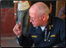 photo thumbnail: CAPT Kevin Prohaska, a physician, conducts a patient interview during a Pacific Partnership 2008 medical civic action program at the Nularn 1 School in Dili, Timor Leste. CAPT Prohaska is the USPHS Officer-in-Charge.
