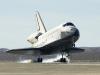 The Space Shuttle Endeavour touches down at Edwards AFB on Nov. 30, 2008 to conclude International Space Station assembly and supply mission STS-126.