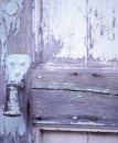 Old, faded wooden door