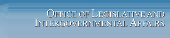Office of Leislative and Intergovernmental Affairs Banner.