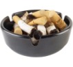 Ashtray filled with cigarette butts