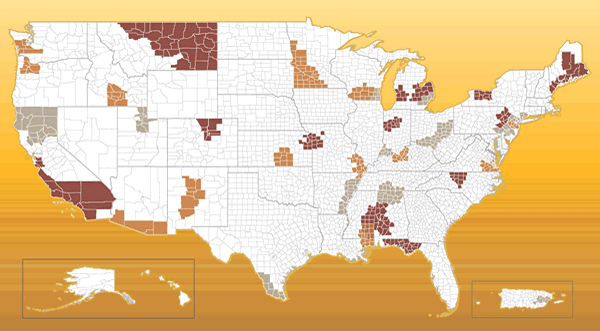 WIRED Regional Map: Click on the region to get more detailed information