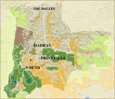 Bend-Redmond Area Base Map