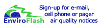 EnviroFlash: Sign-up for E-mail