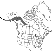 Map of the range of Cypripedium guttatum in North America.