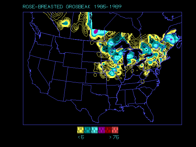 species distribution map