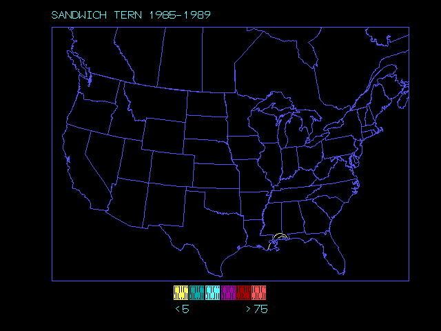 species distribution map