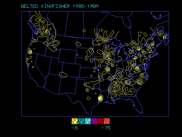 species distribution map