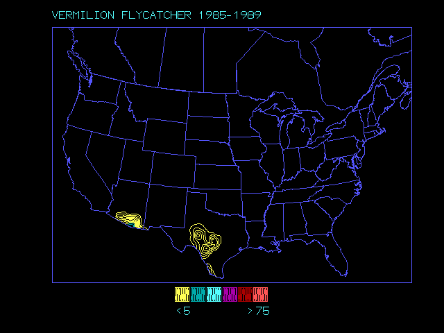 species distribution map