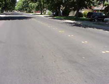 Photo: Street made with rubberized asphalt.