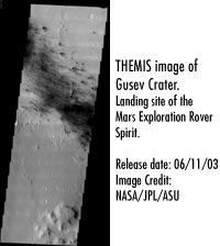 THEMIS image of Gusev crater, release date 6/11/03