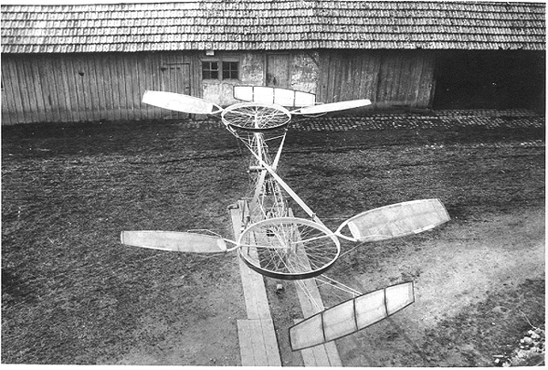 Paul Cornu's helicopter was the first to achieve free flight while carrying a passenger (1907).