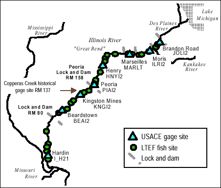 Figure 1. Sites monitored annually