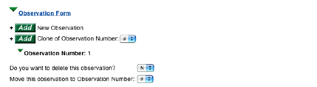 Managing Multiple Observations