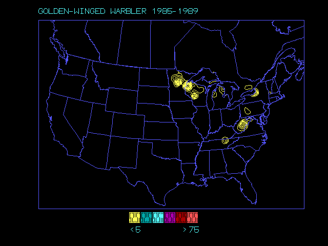 species distribution map