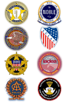Law Enforcement Associations' seals and logos.