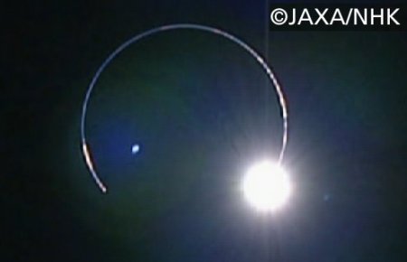 Kaguya image of a solar eclipse