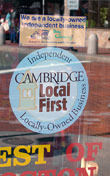 Shop Local Window Sign - Cambridge, MA