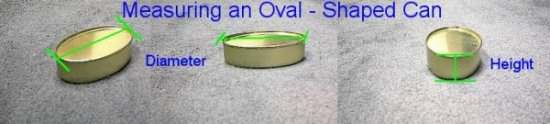 Correct Measuring - Oval Can