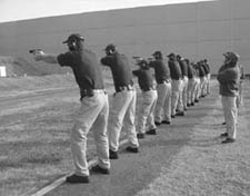 Firearms training at Quantico