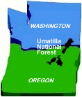 Graphic: Forest Location in Oregon-Washington 