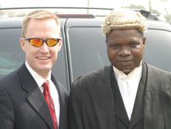 Agent Miskall with Nigerian prosecutor