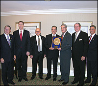 Photo of Robert Rieser recieving public service award