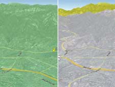 before and after images of soil moisture