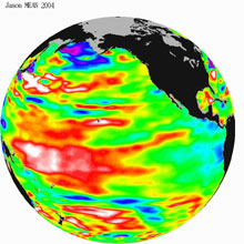 Global Sea Surface Height Data - 00/2004