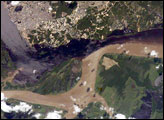 Solimões-Negro River Confluence at Manaus, Amazonia