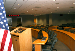 One of SIOC’s briefing rooms 