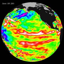 Global Sea Surface Height Data - 01/2003