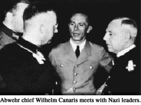 Photograph of Abwehr chief Wilhelm Canaris meets with Nazi leaders