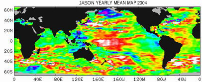 Global Sea Surface Height Data - 00/2004