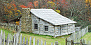 Elijah Gibbons cabin at Hensley Settlement