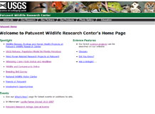 Patuxent Wildlife Research Center home page