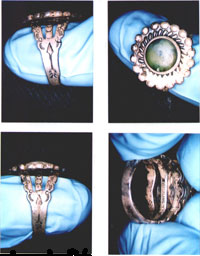 four photographs of the ring 