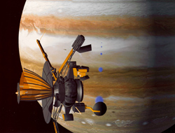 A graphic image that represents the Galileo mission