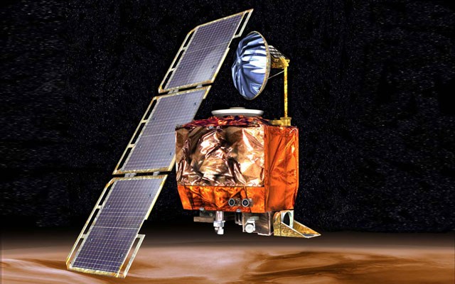 artist's concept of Mars Climate Orbiter