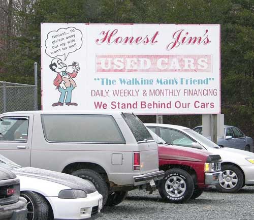Photograph of Honest Jim's Used Cars
