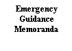 Emergency Guide Memoranda